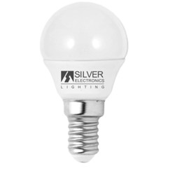 Bombilla led silver electronic eco esferica 5w 35w - e14 - 3000k - 436 lm - 160º - luz calida - a+