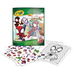 Libro colorear + stickers Spidey Marvel