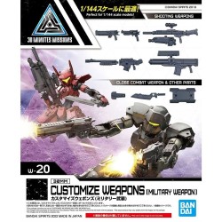 Set armas personalizables bandai hobby 30mm armas militares