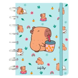 Cuaderno A5 Bubble Tea Capibara