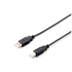 Cable impresora equip usb a - usb b - macho - macho - 5m - negro