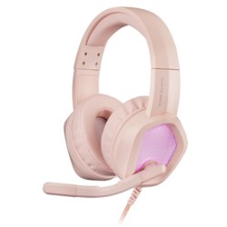 Auriculares mars gaming mh320 rosa jack 3.5mm + usb con microfono compatible con windows - ps4 - ps5 - xbox one - xbox series x 