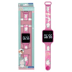 Reloj digital led Unicornios