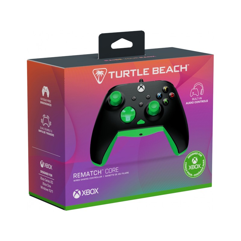 Turtle Beach Rematch Core Wired Controller A Black-Green (Negro-Verde) (XBONE)