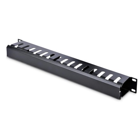 Panel canaleta de cables startech para rack 1u