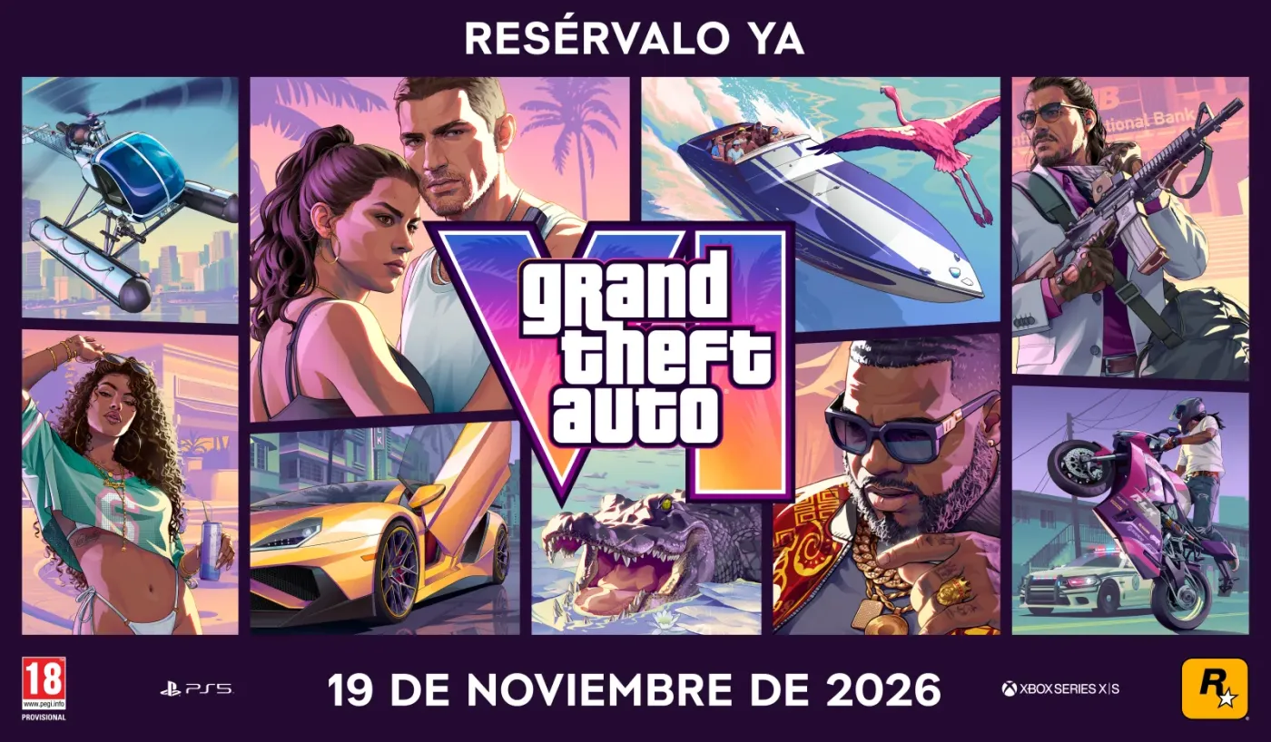 Grand Theft Auto VI, el 19 de noviembre de 2026 en PS5 y Xbox Series X|S